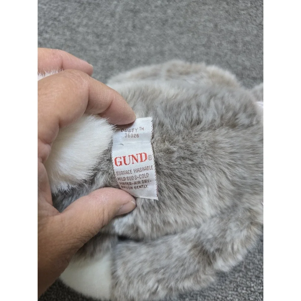 GUND GRAY BUNNY RABBIT WIRED EARS 